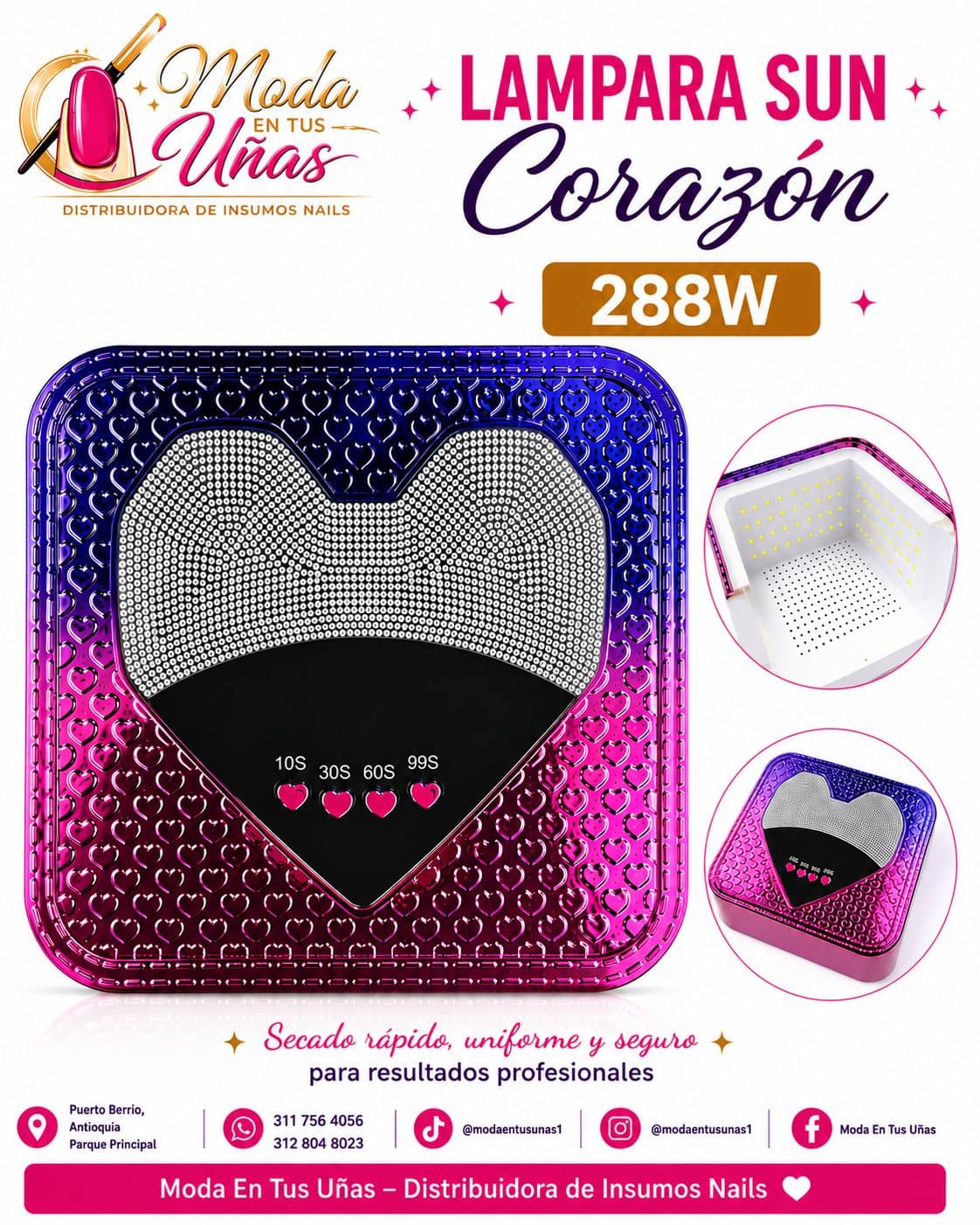 LAMPARA SUN 288W CORAZÓN