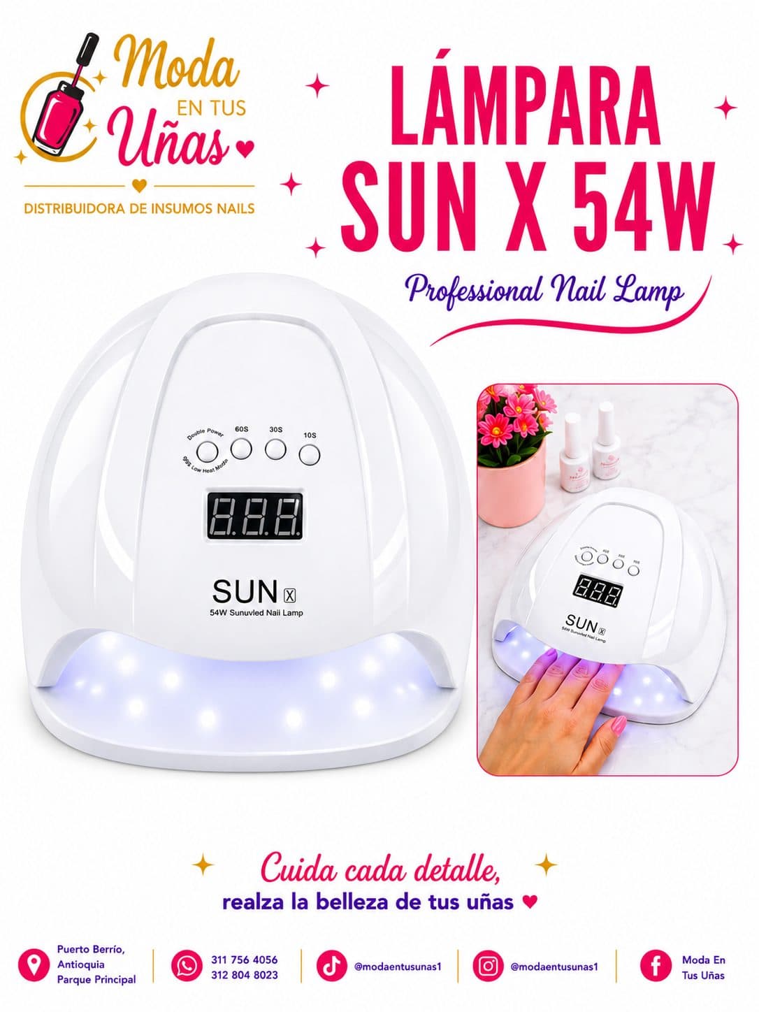 LAMPARA SUN X 54W BLANCA