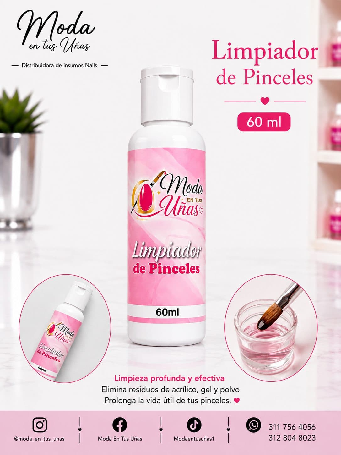 LIMPIADOR DE PINCELES 60ML