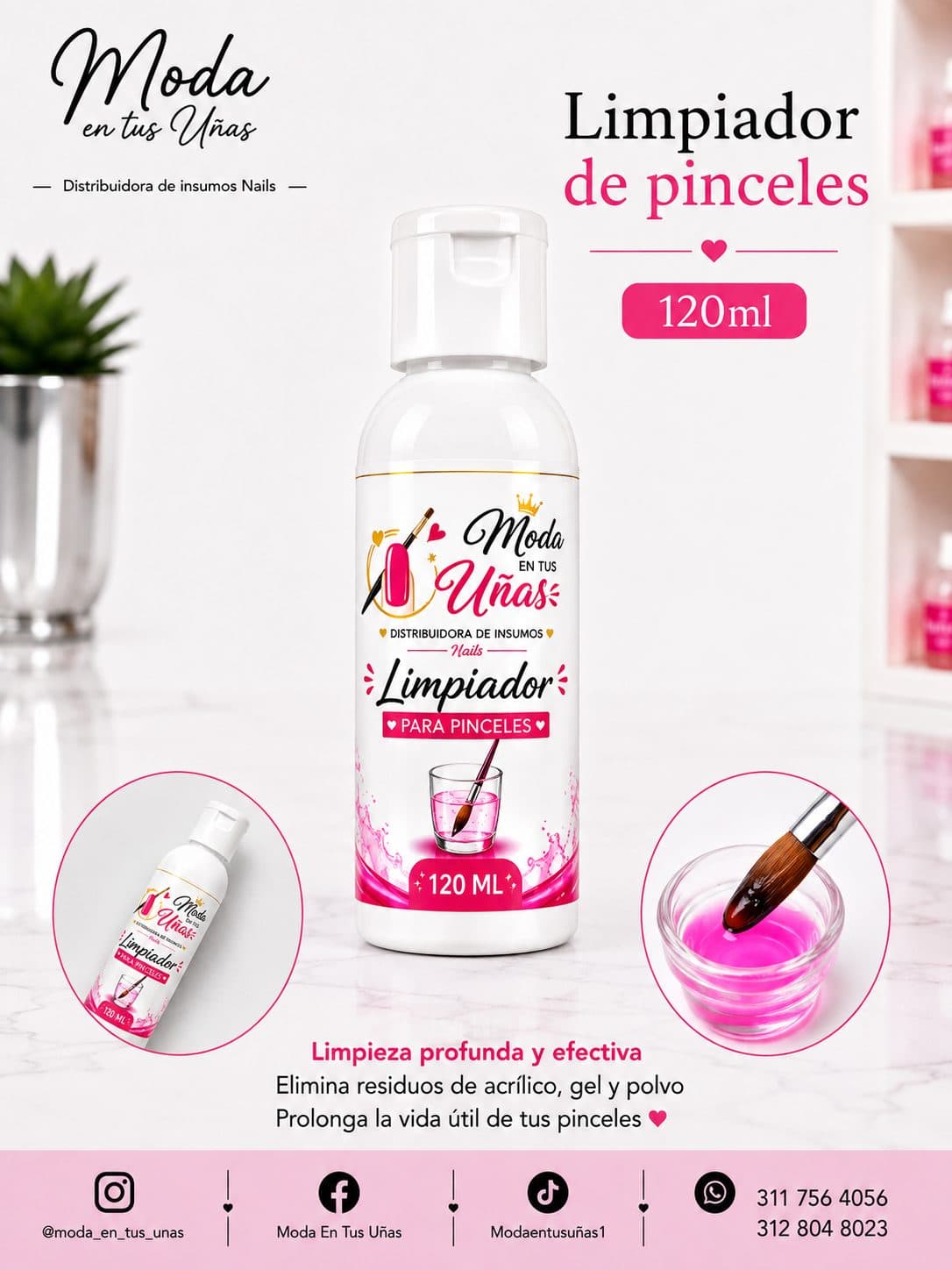 LIMPIADOR DE PINCELES 120ML