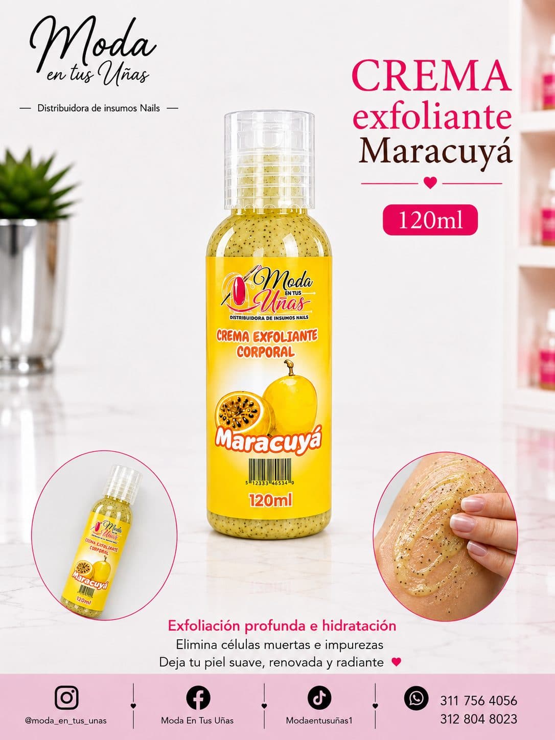 CREMA EXFOLIANTE MARACUYÁ 120ML