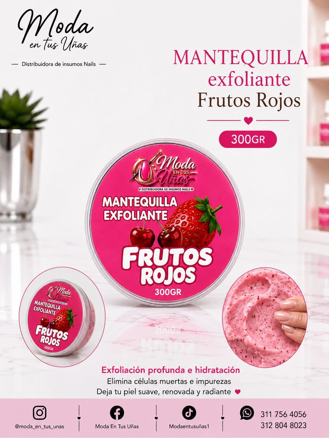 MANTEQUILLA EXFOLIANTE FRUTOS ROJOS 300GR
