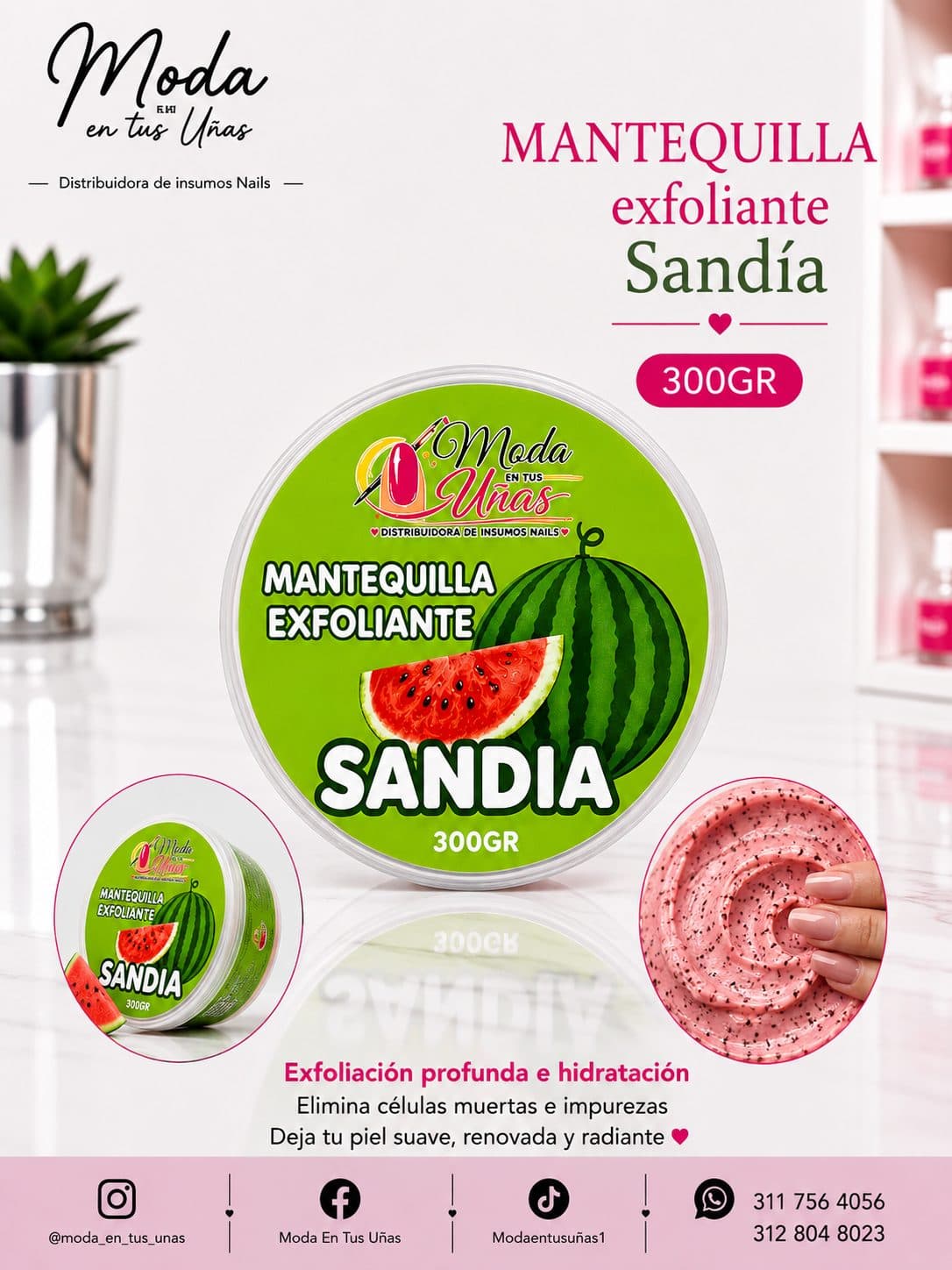 MANTEQUILLA EXFOLIANTE SANDIA 300GR