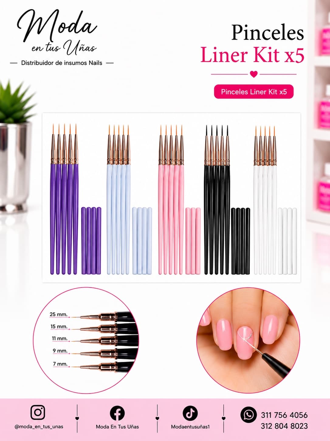 KIT JUEGO LINER X5 Medidas