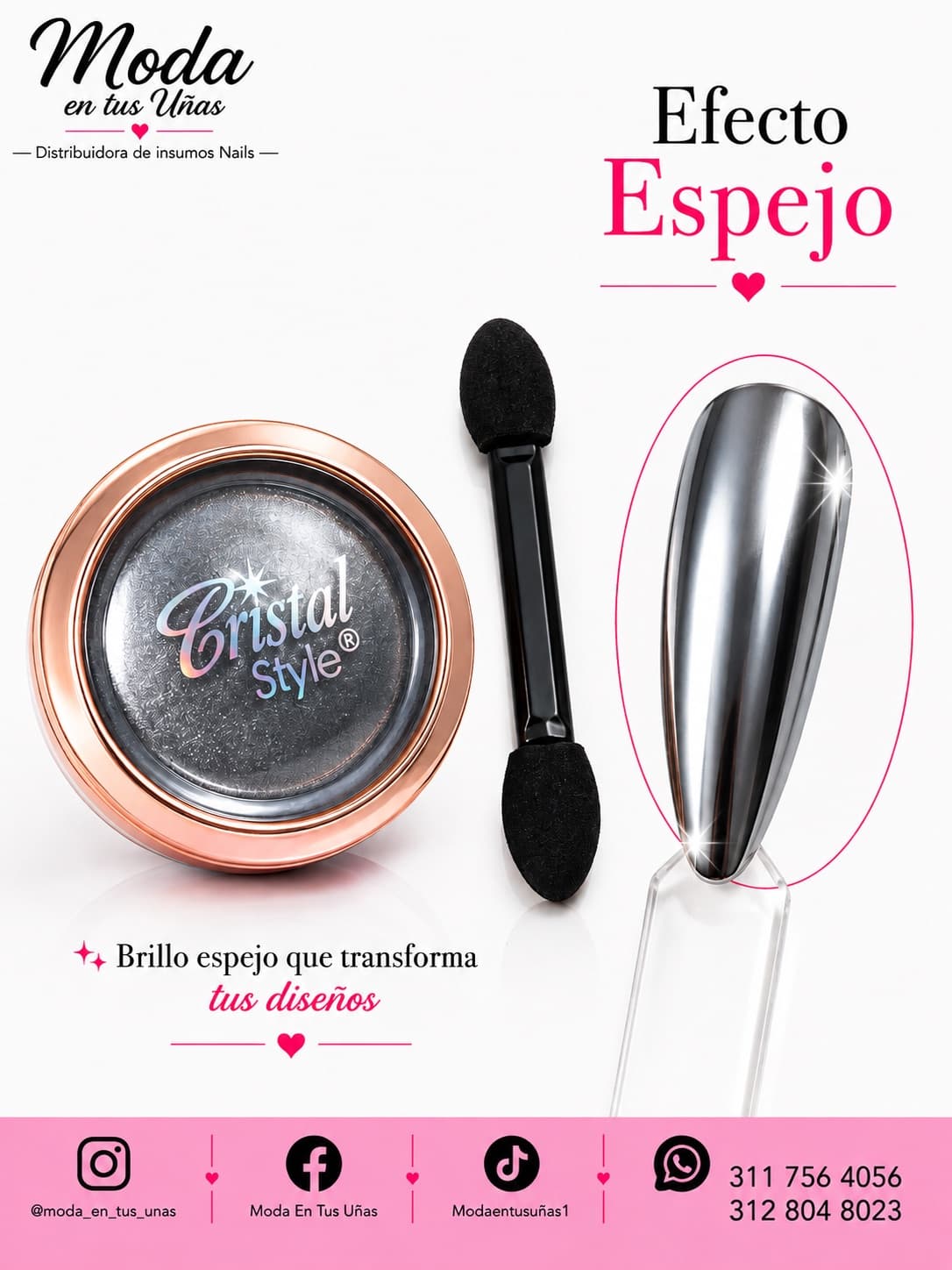 EFECTO ESPEJO PLATEADO