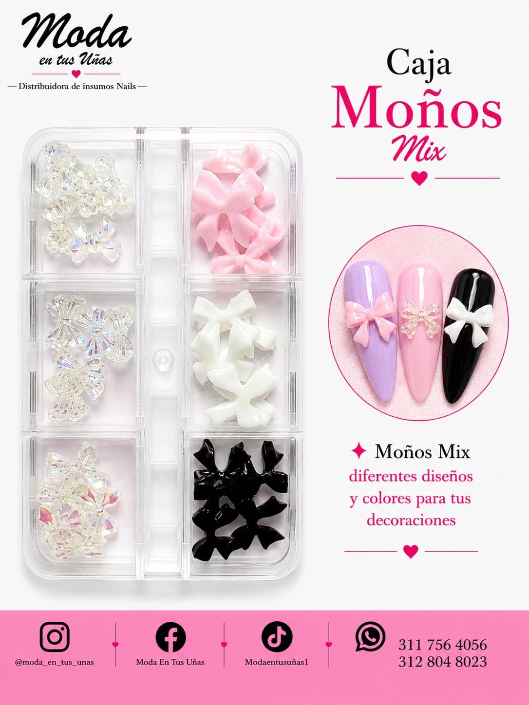 CAJA MOÑOS PASTEL