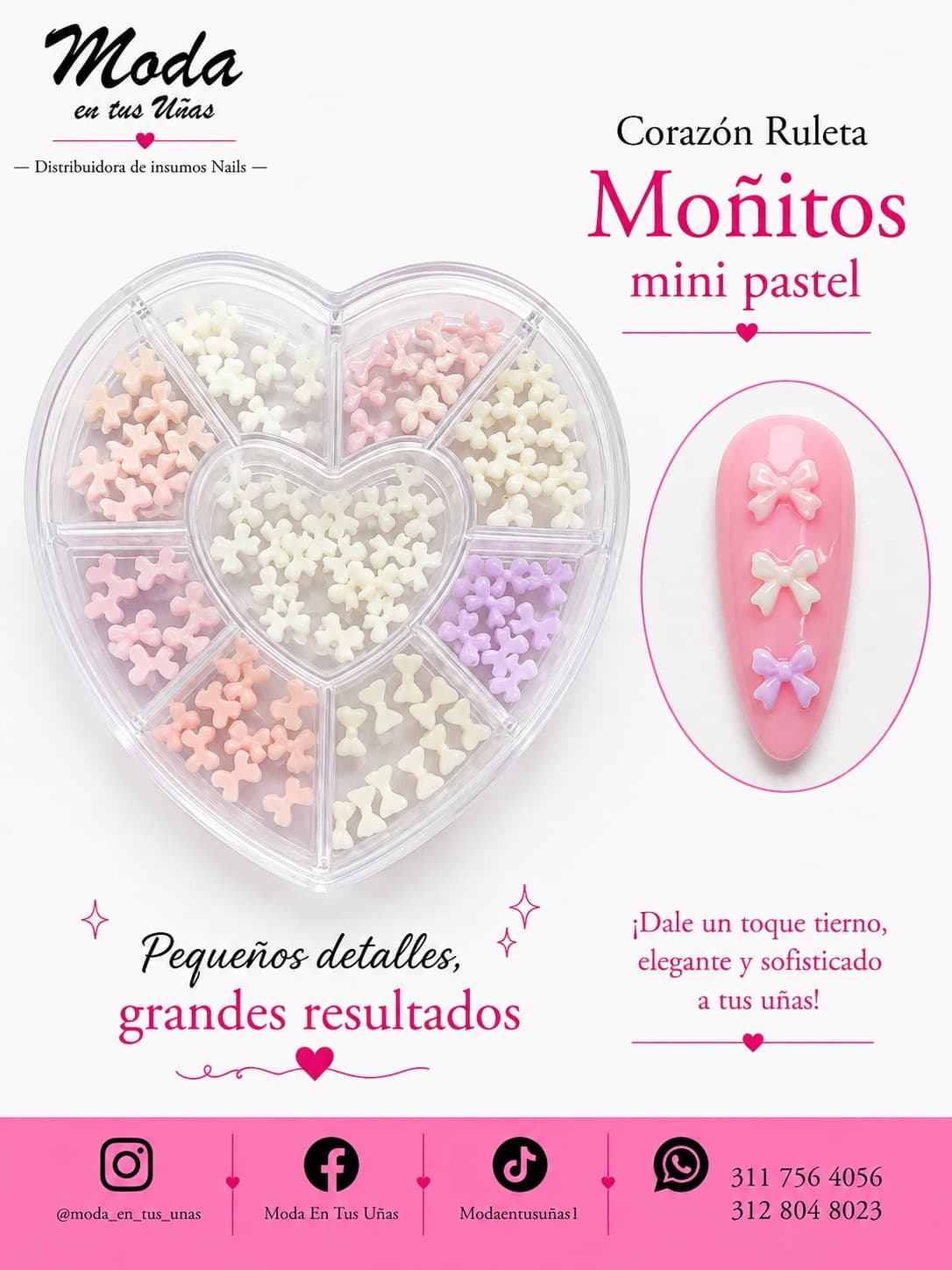 CORAZÓN MOÑITOS MIX MINI PASTEL