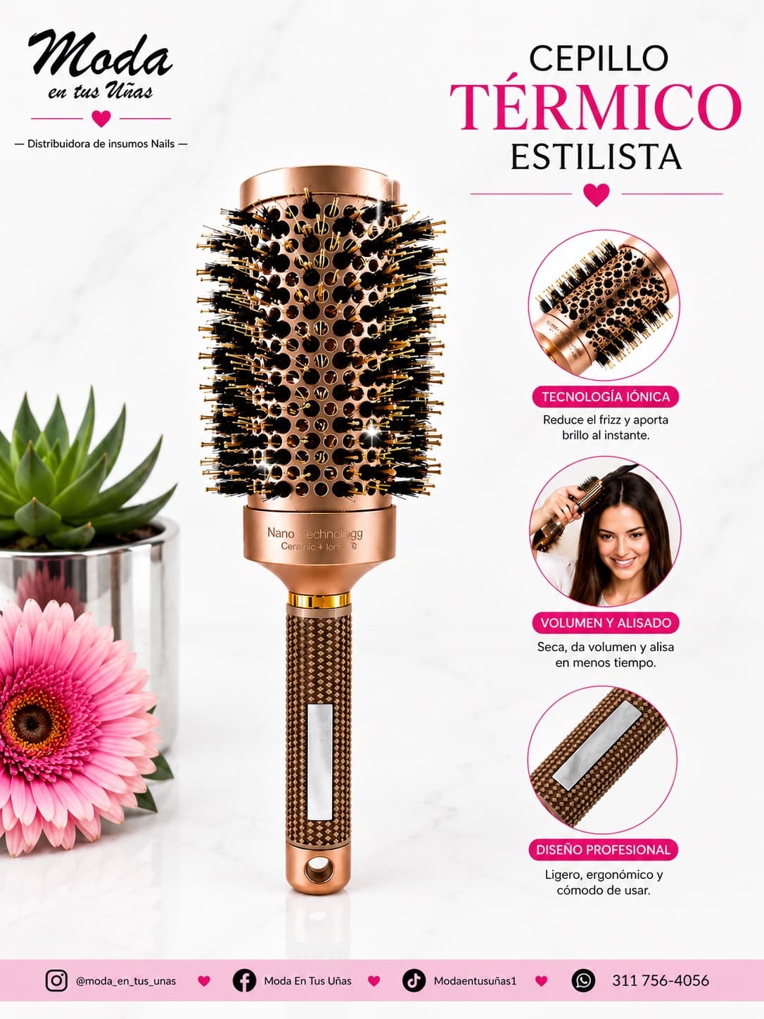 CEPILLO TÉRMICO PELUQUERÍA (GRANDE)