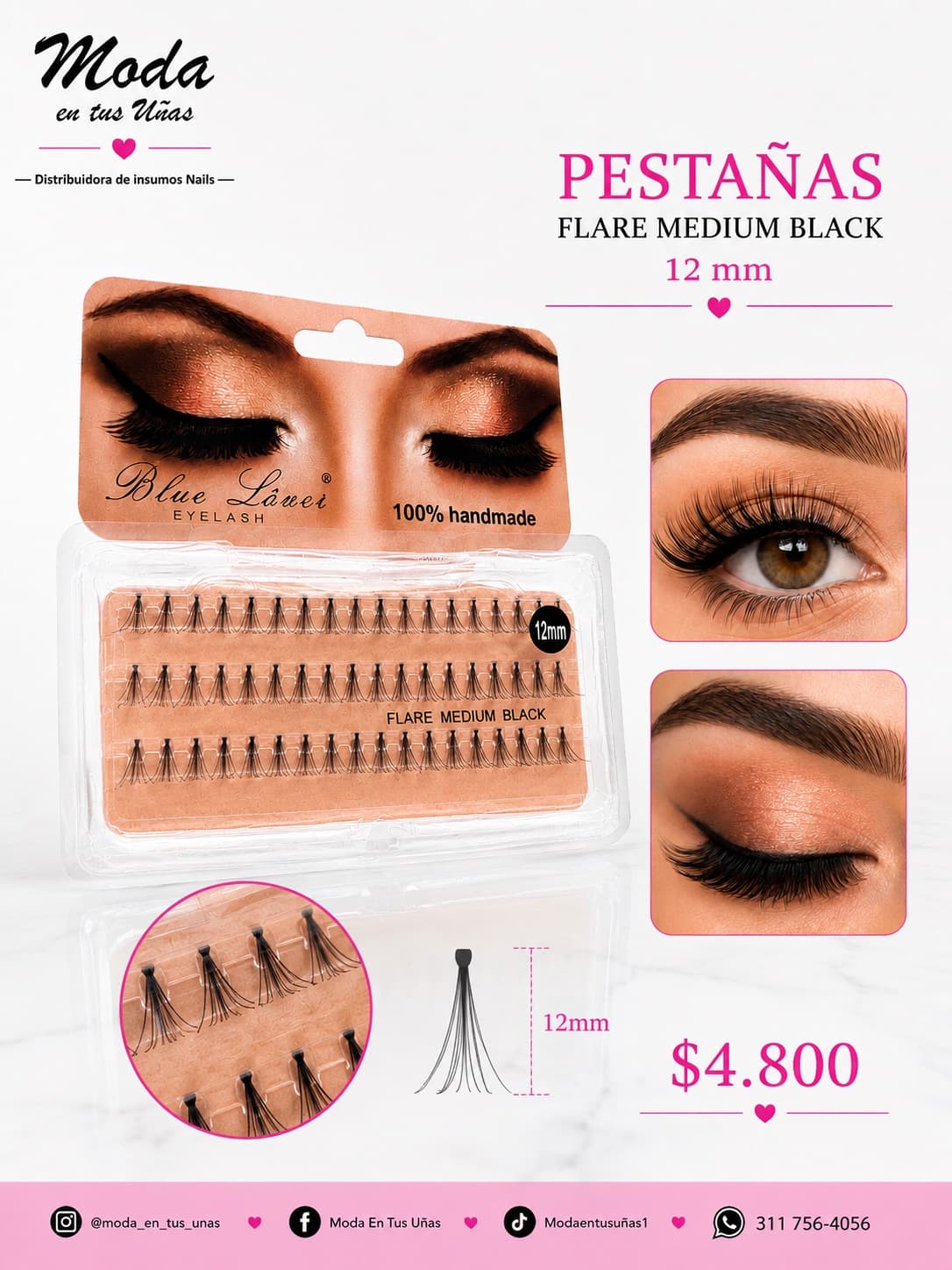 PESTAÑAS MÉDIUM 12mm