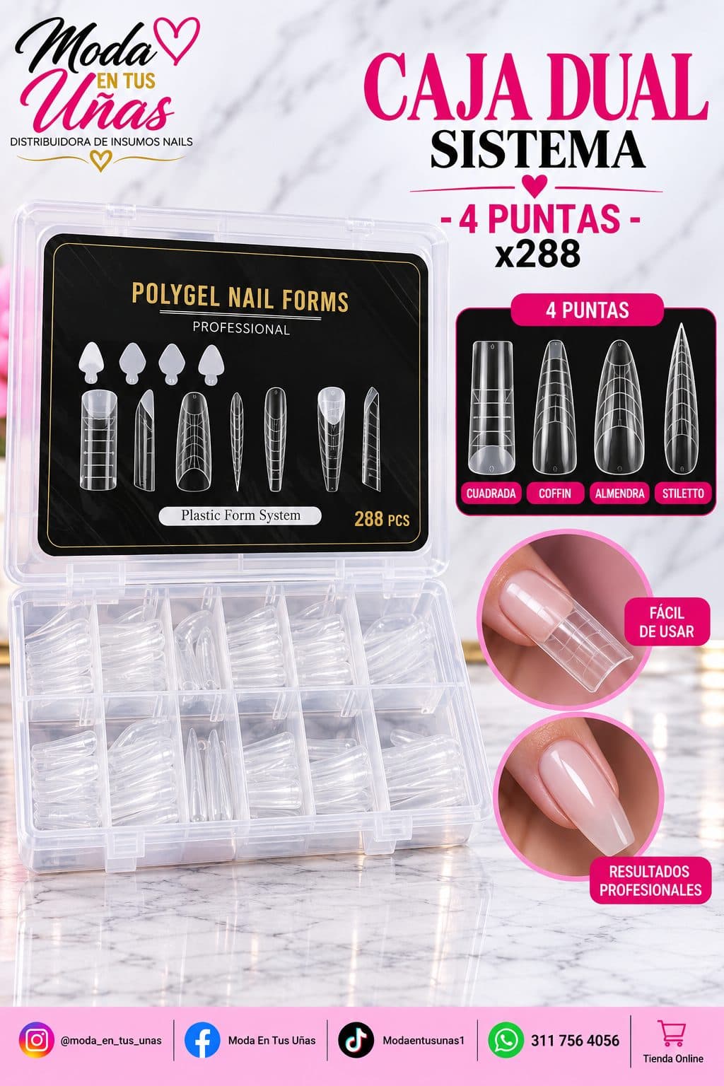 CAJA DUAL X4 PUNTAS -288PC