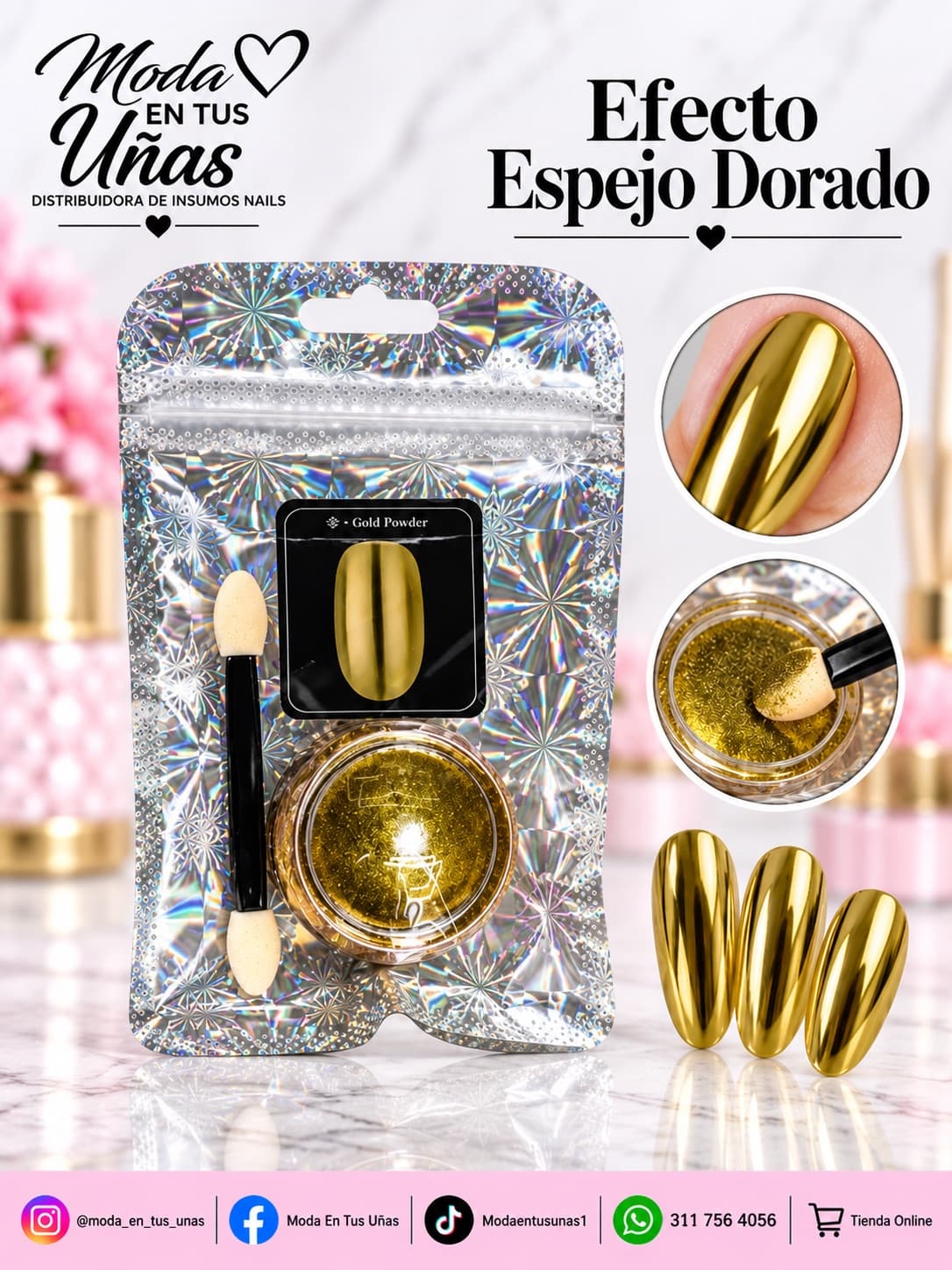 EFECTO ESPEJO DORADO