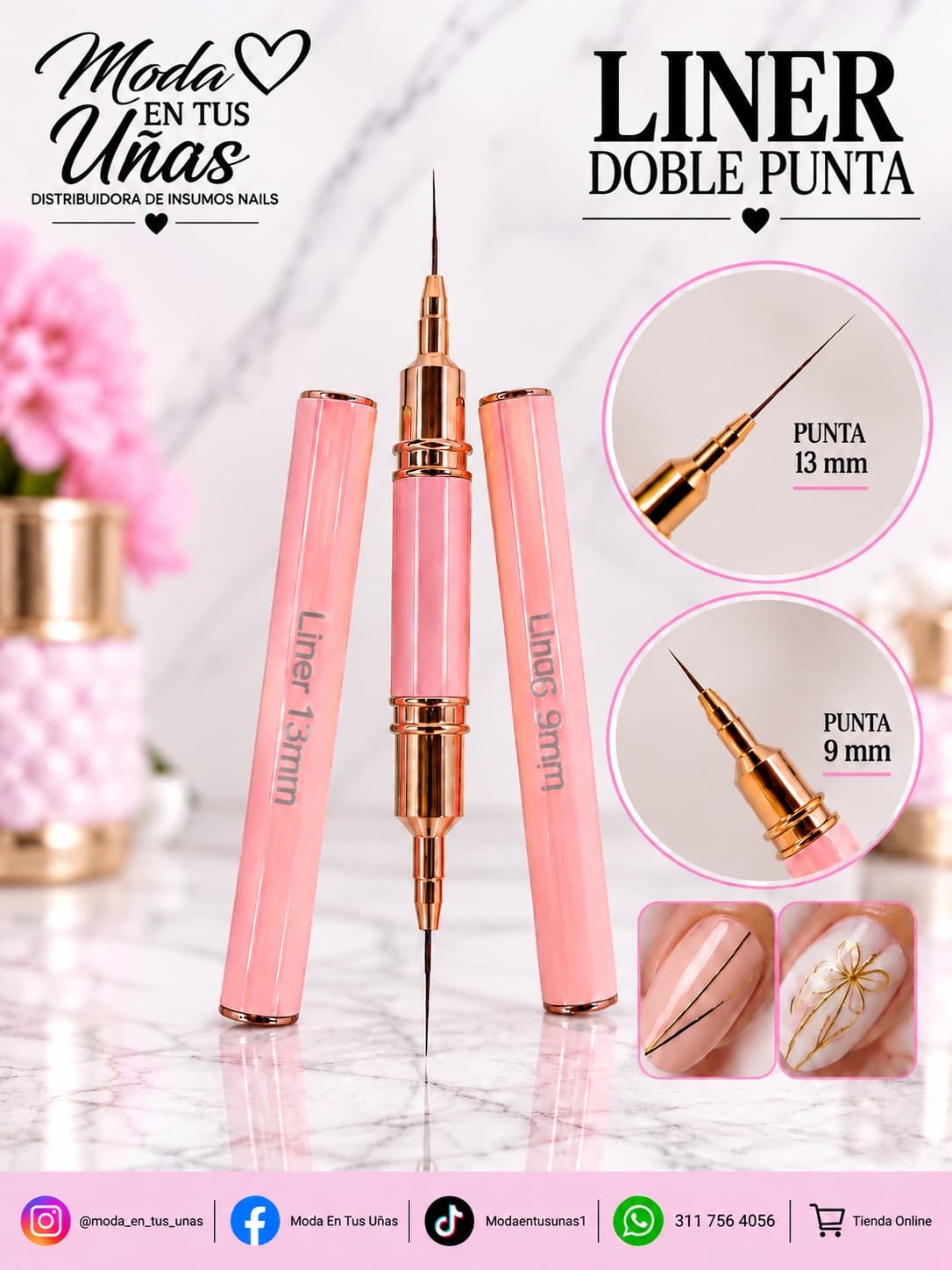 PINCEL LINER DOBLE