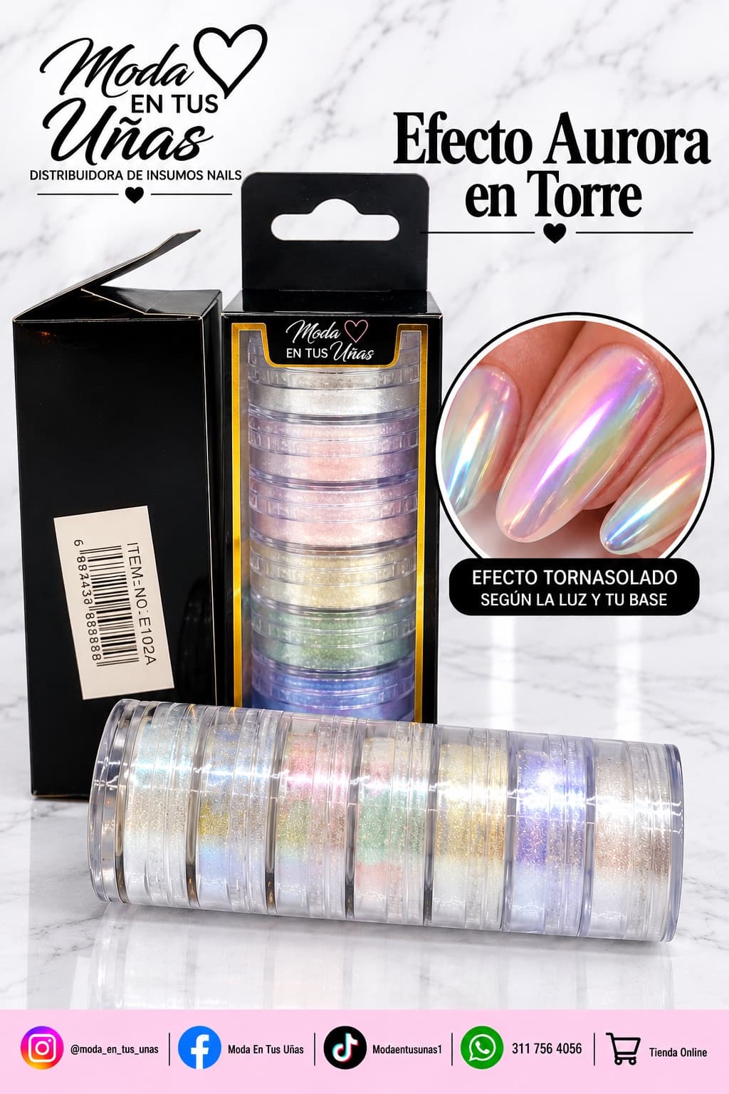 TORE DE EFECTO AURORA x6 tonos