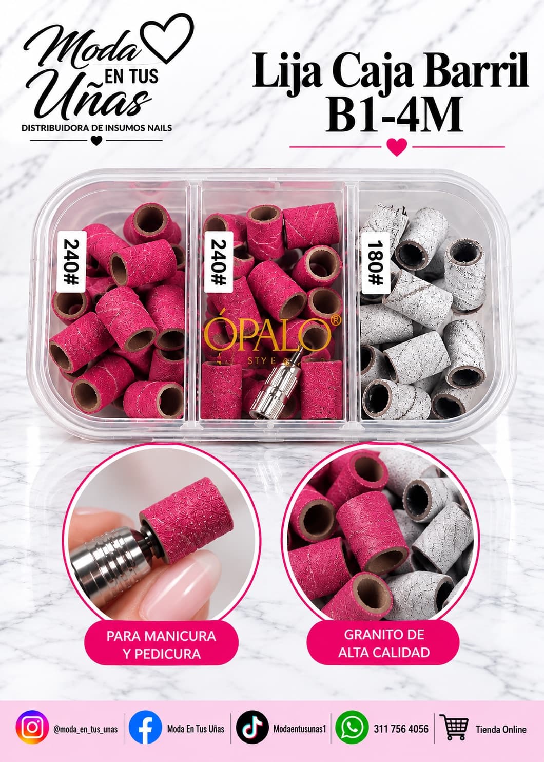 LIJA BARRIL CON BROCA 180-240