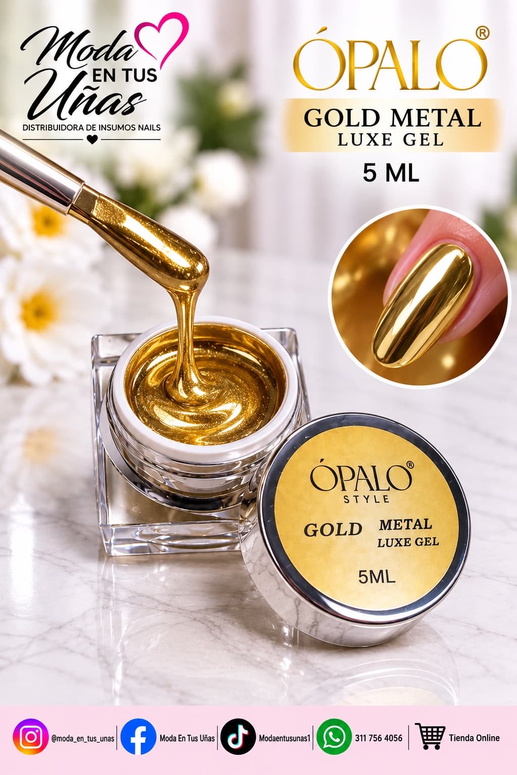 GEL METALIZADO DORADO