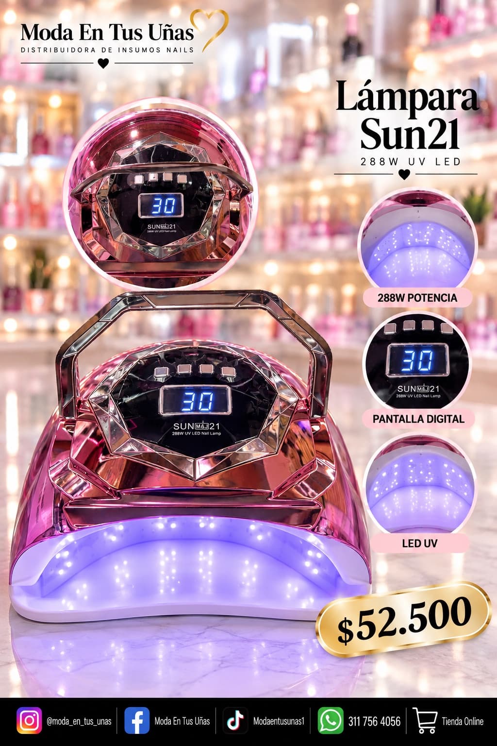 LÁMPARA SUN 21, 288 WATTS