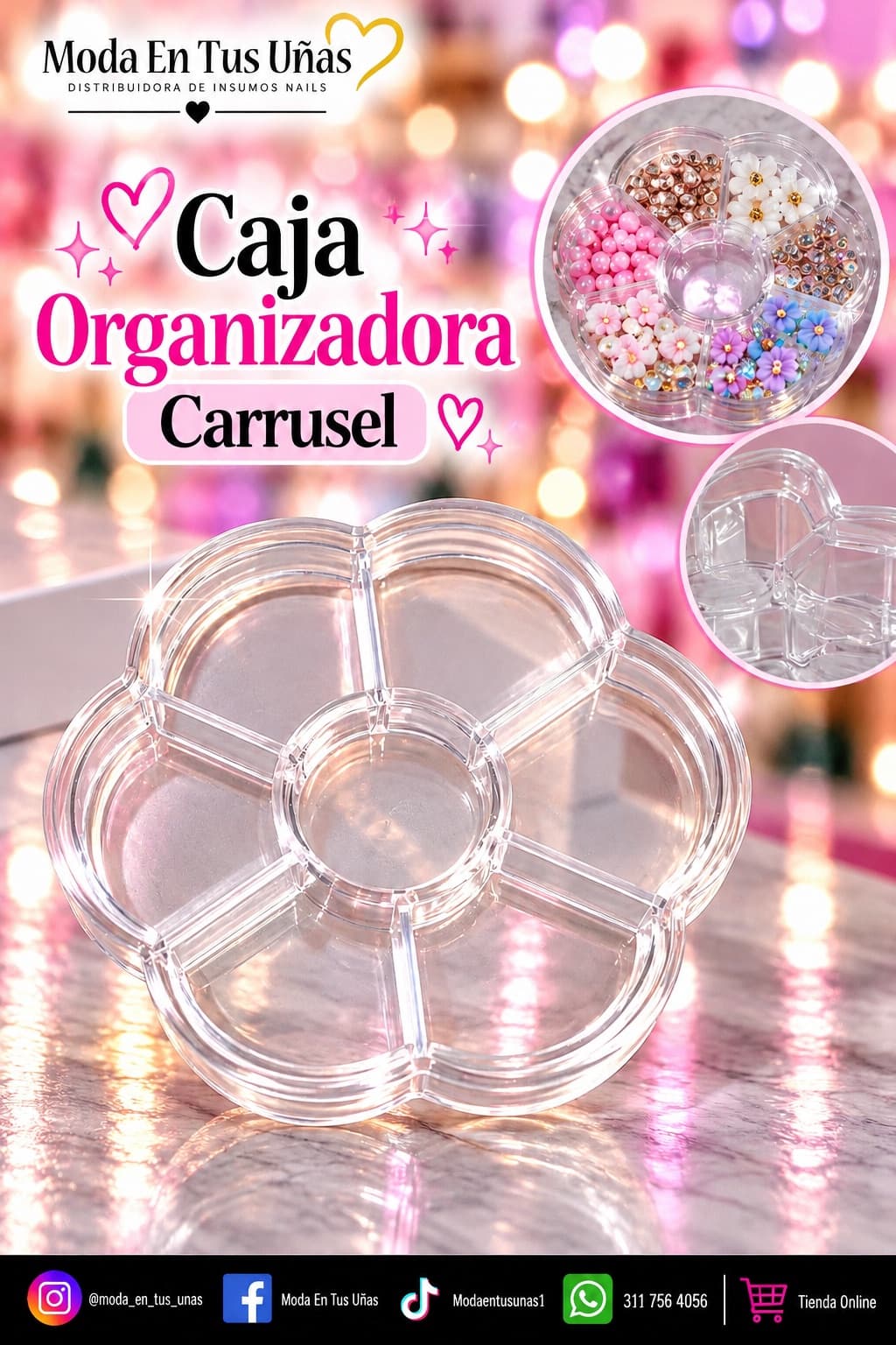 CAJA ORGANIZADORA EN FLOR