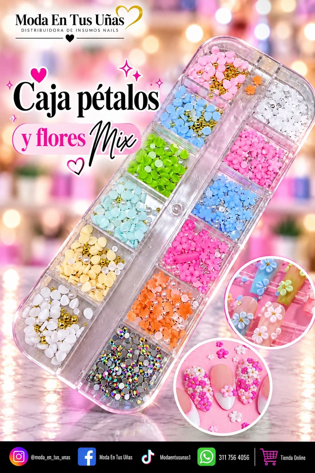 CAJA FLORES Y PETALOS MIX